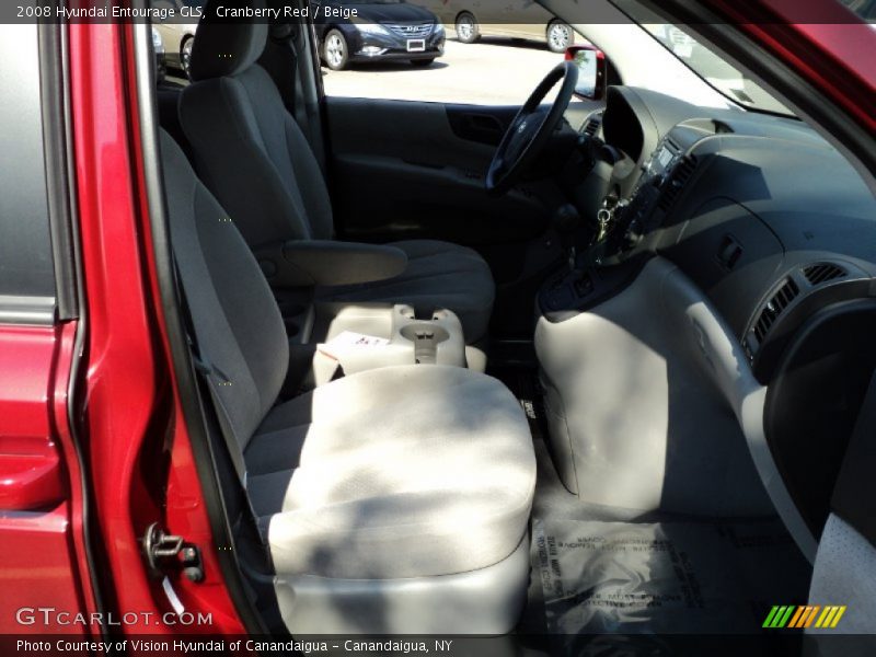 Cranberry Red / Beige 2008 Hyundai Entourage GLS