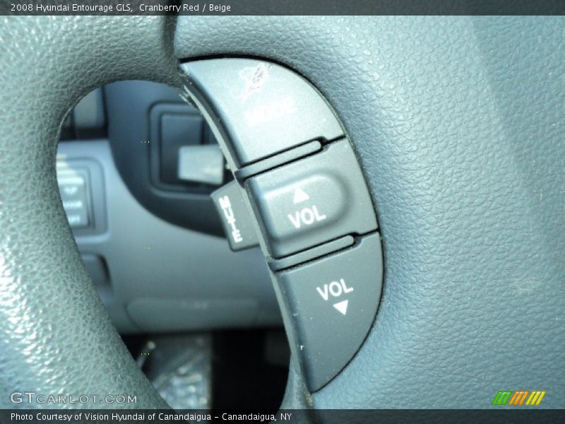 Cranberry Red / Beige 2008 Hyundai Entourage GLS