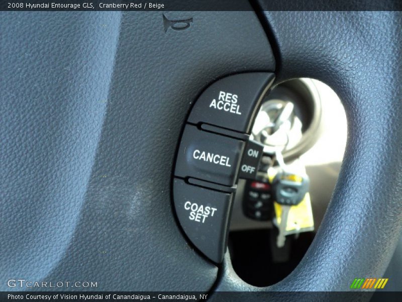 Cranberry Red / Beige 2008 Hyundai Entourage GLS