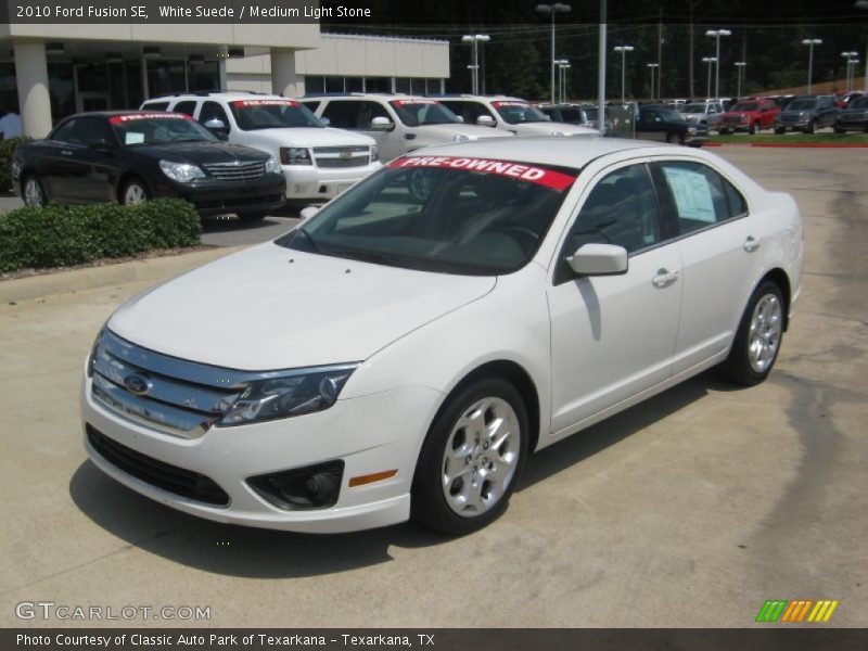 White Suede / Medium Light Stone 2010 Ford Fusion SE