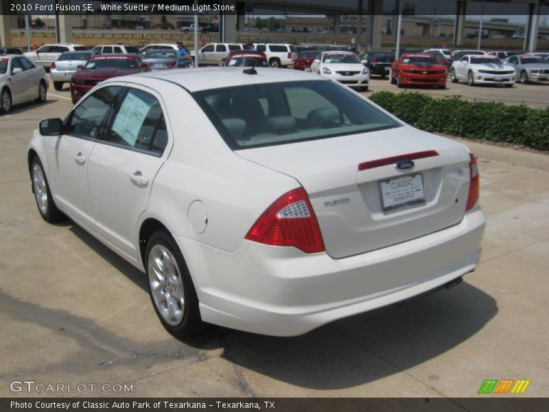 White Suede / Medium Light Stone 2010 Ford Fusion SE