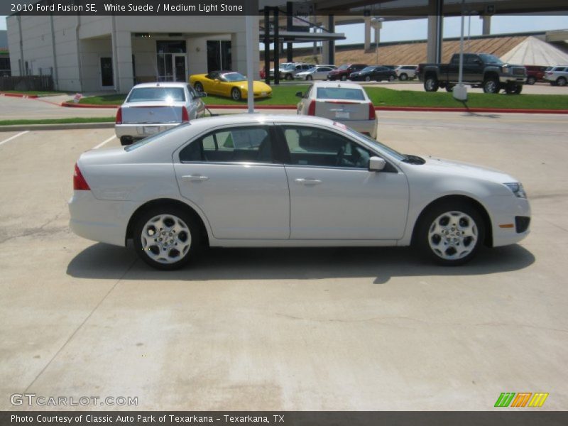 White Suede / Medium Light Stone 2010 Ford Fusion SE