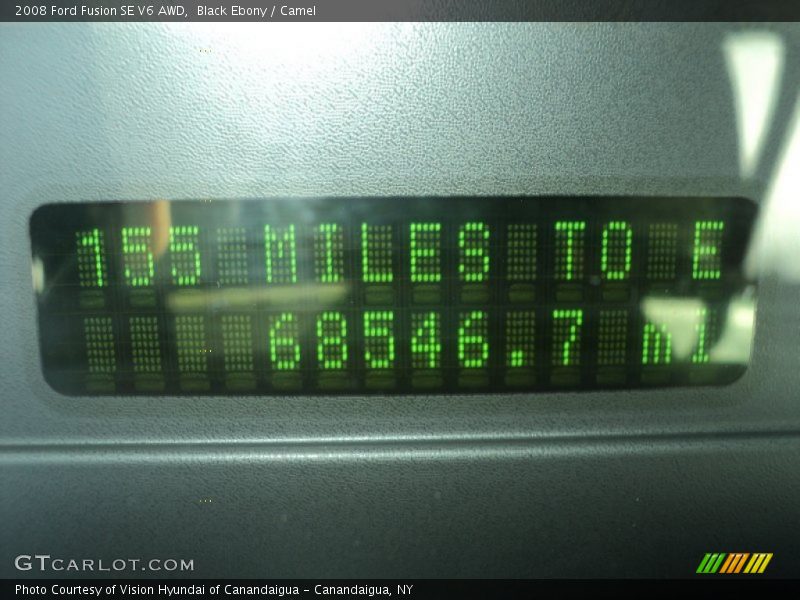 Black Ebony / Camel 2008 Ford Fusion SE V6 AWD