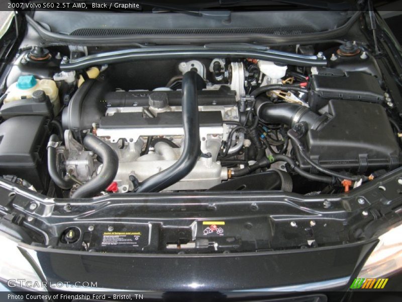  2007 S60 2.5T AWD Engine - 2.5 Liter Turbocharged DOHC 20-Valve 5 Cylinder