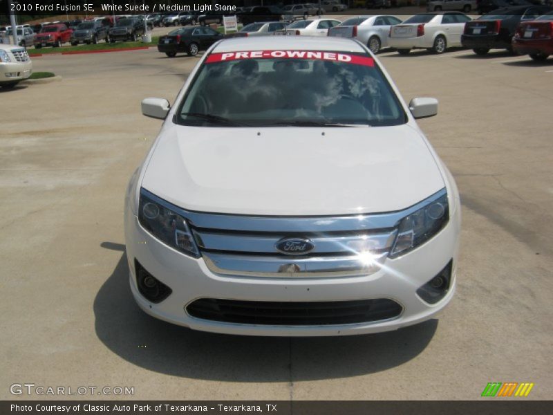 White Suede / Medium Light Stone 2010 Ford Fusion SE