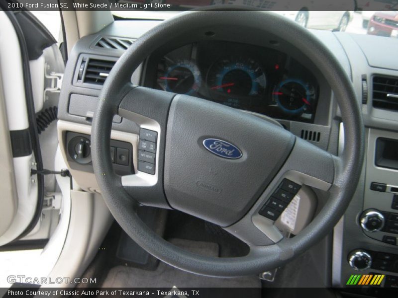 White Suede / Medium Light Stone 2010 Ford Fusion SE