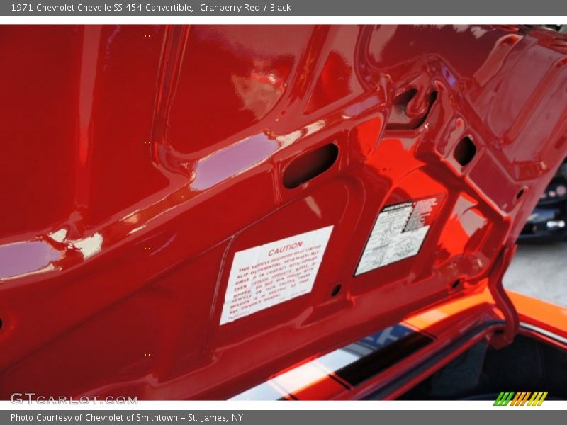 Cranberry Red / Black 1971 Chevrolet Chevelle SS 454 Convertible