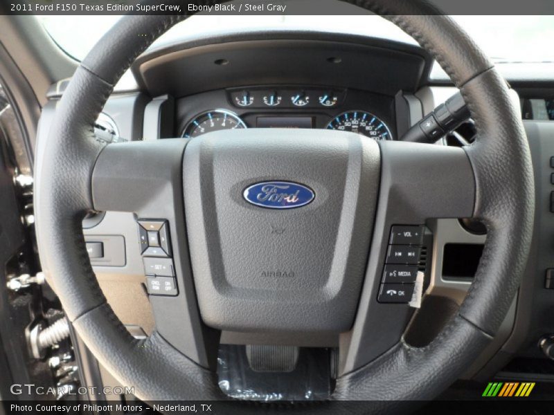 Ebony Black / Steel Gray 2011 Ford F150 Texas Edition SuperCrew