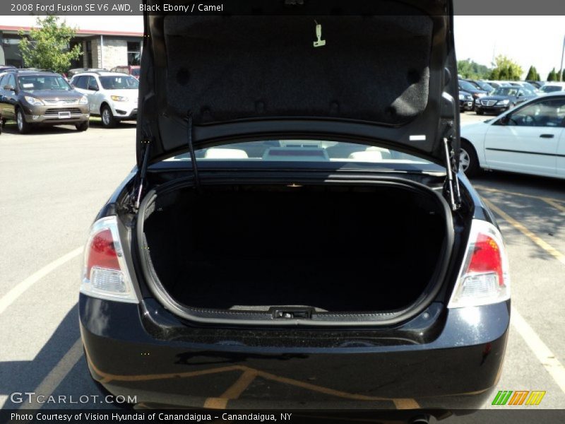 Black Ebony / Camel 2008 Ford Fusion SE V6 AWD