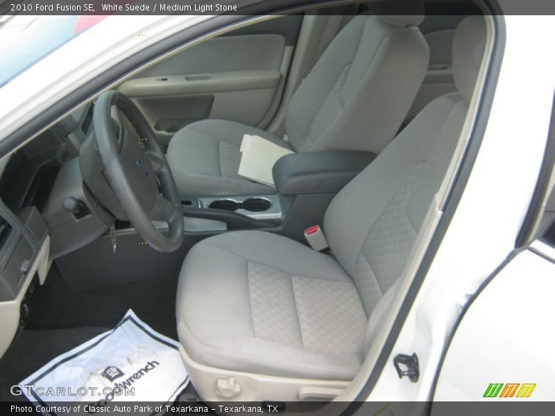 White Suede / Medium Light Stone 2010 Ford Fusion SE