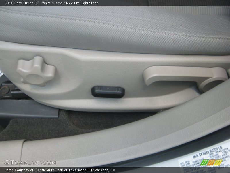 White Suede / Medium Light Stone 2010 Ford Fusion SE