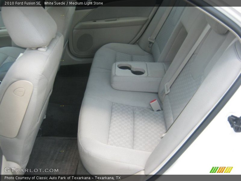 White Suede / Medium Light Stone 2010 Ford Fusion SE