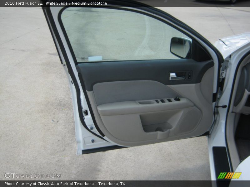 White Suede / Medium Light Stone 2010 Ford Fusion SE