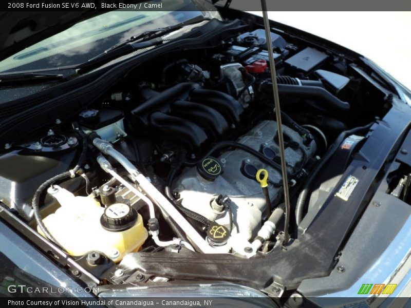 Black Ebony / Camel 2008 Ford Fusion SE V6 AWD