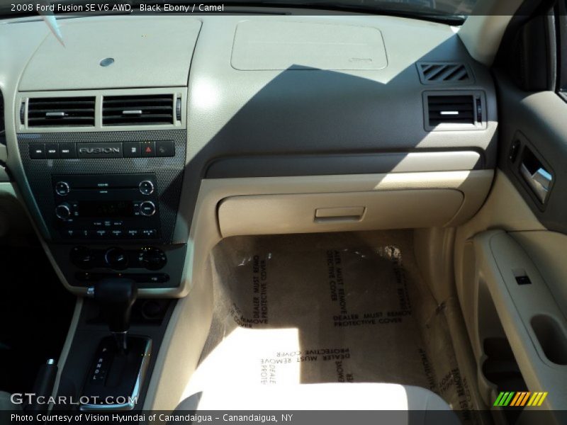 Black Ebony / Camel 2008 Ford Fusion SE V6 AWD
