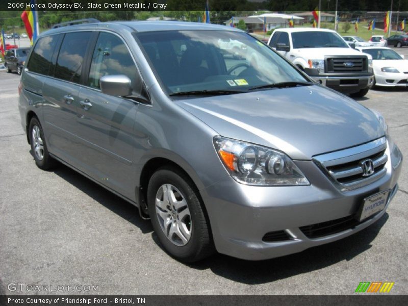 Slate Green Metallic / Gray 2006 Honda Odyssey EX