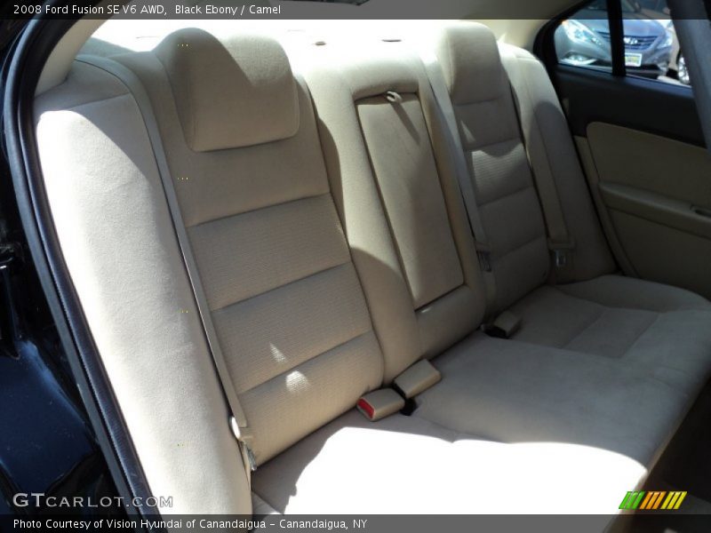 Black Ebony / Camel 2008 Ford Fusion SE V6 AWD