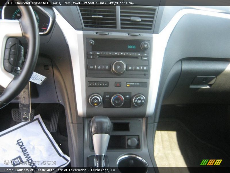 Red Jewel Tintcoat / Dark Gray/Light Gray 2010 Chevrolet Traverse LT AWD