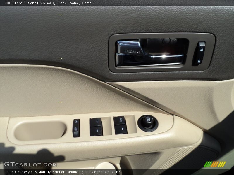 Black Ebony / Camel 2008 Ford Fusion SE V6 AWD
