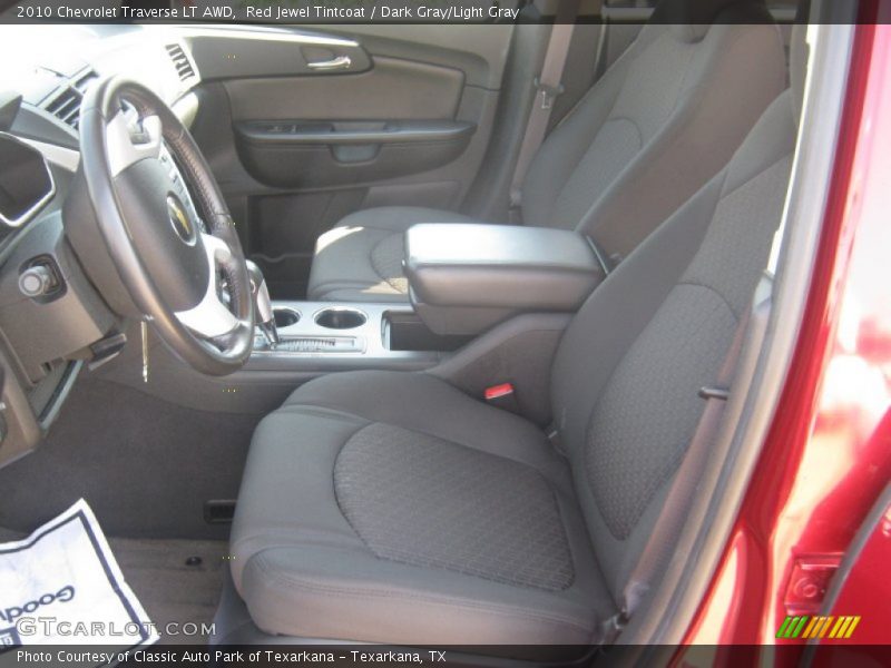 Red Jewel Tintcoat / Dark Gray/Light Gray 2010 Chevrolet Traverse LT AWD