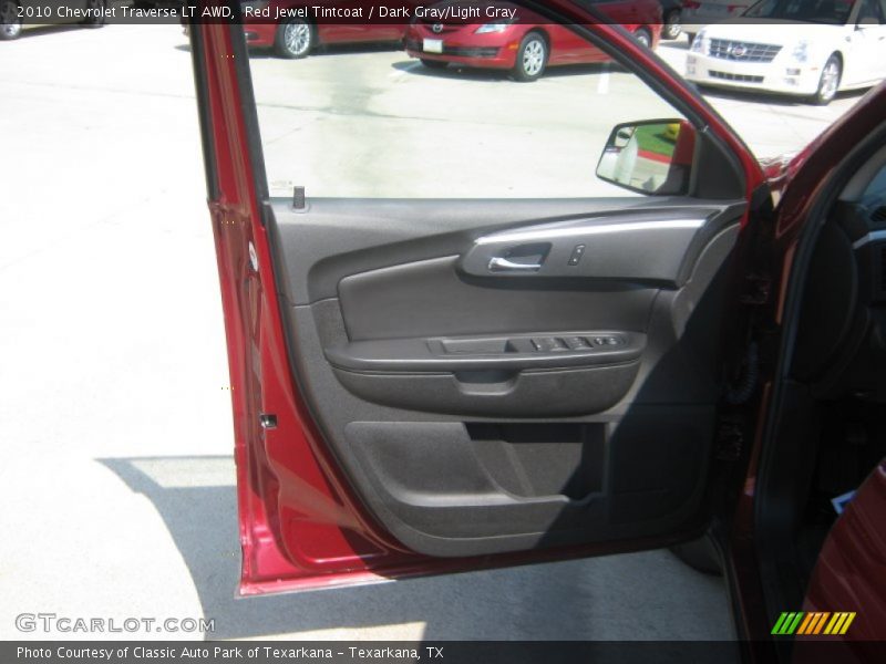 Red Jewel Tintcoat / Dark Gray/Light Gray 2010 Chevrolet Traverse LT AWD