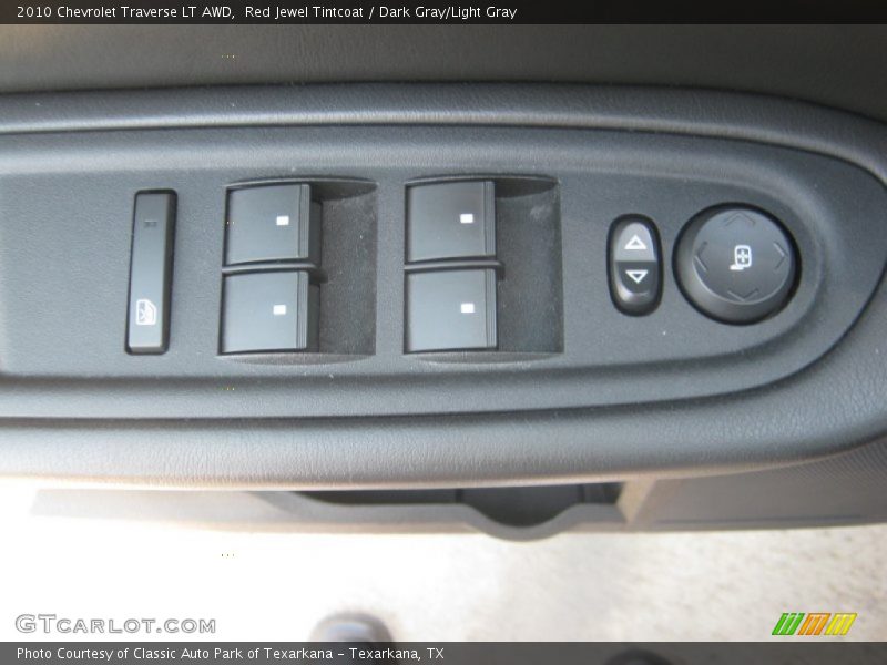 Red Jewel Tintcoat / Dark Gray/Light Gray 2010 Chevrolet Traverse LT AWD
