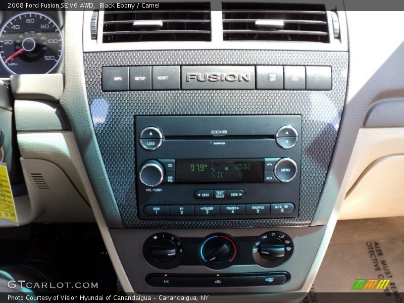 Controls of 2008 Fusion SE V6 AWD