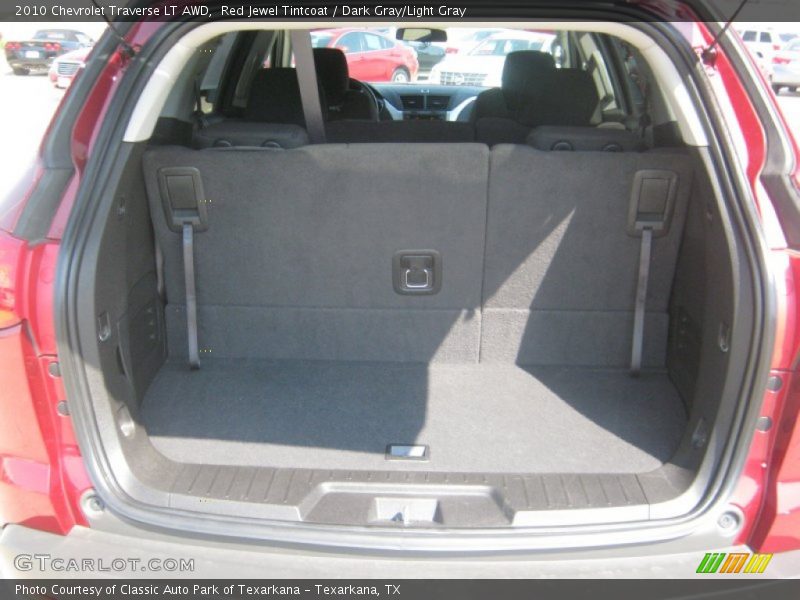 Red Jewel Tintcoat / Dark Gray/Light Gray 2010 Chevrolet Traverse LT AWD