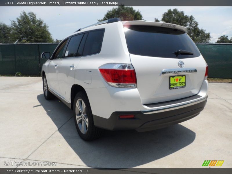 Blizzard White Pearl / Sand Beige 2011 Toyota Highlander Limited