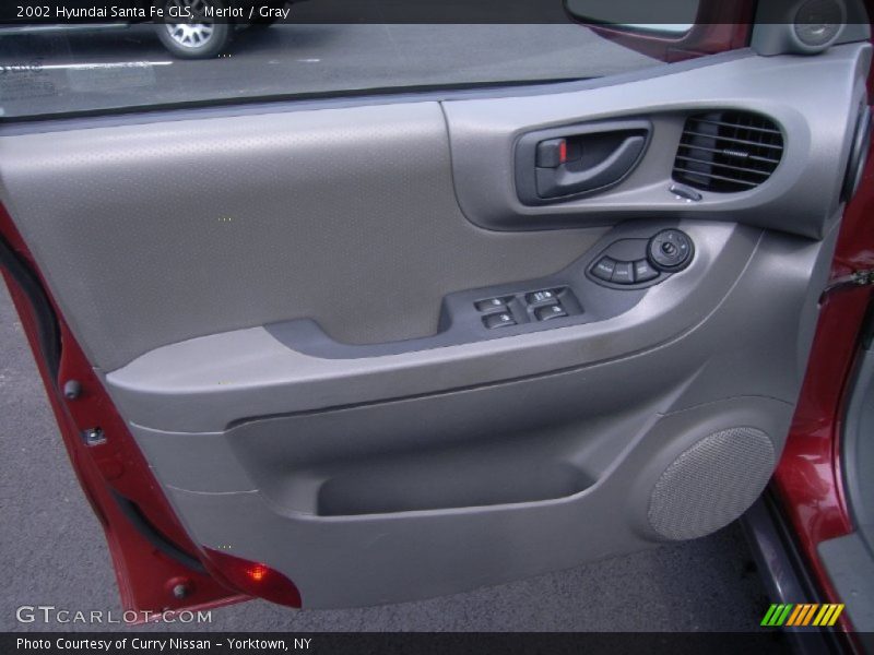 Merlot / Gray 2002 Hyundai Santa Fe GLS