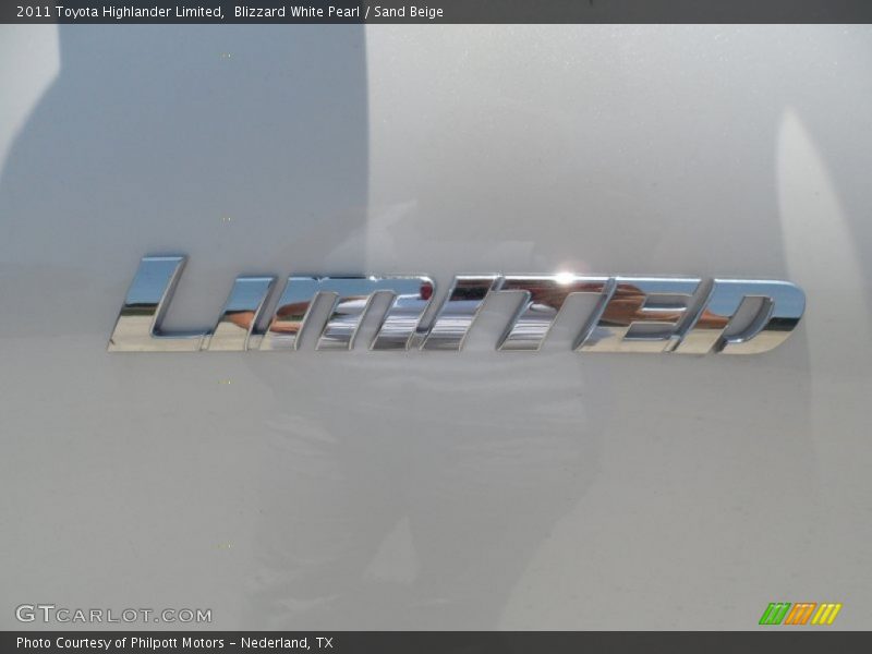 Blizzard White Pearl / Sand Beige 2011 Toyota Highlander Limited