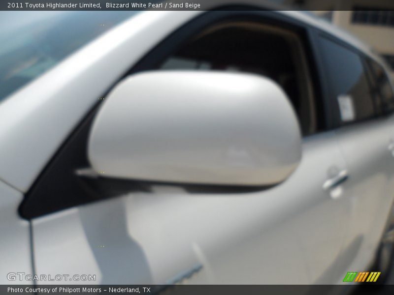 Blizzard White Pearl / Sand Beige 2011 Toyota Highlander Limited