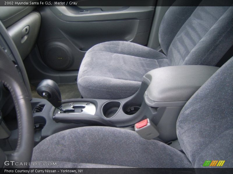 Merlot / Gray 2002 Hyundai Santa Fe GLS