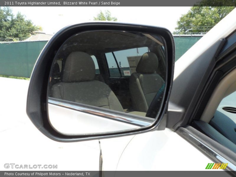 Blizzard White Pearl / Sand Beige 2011 Toyota Highlander Limited