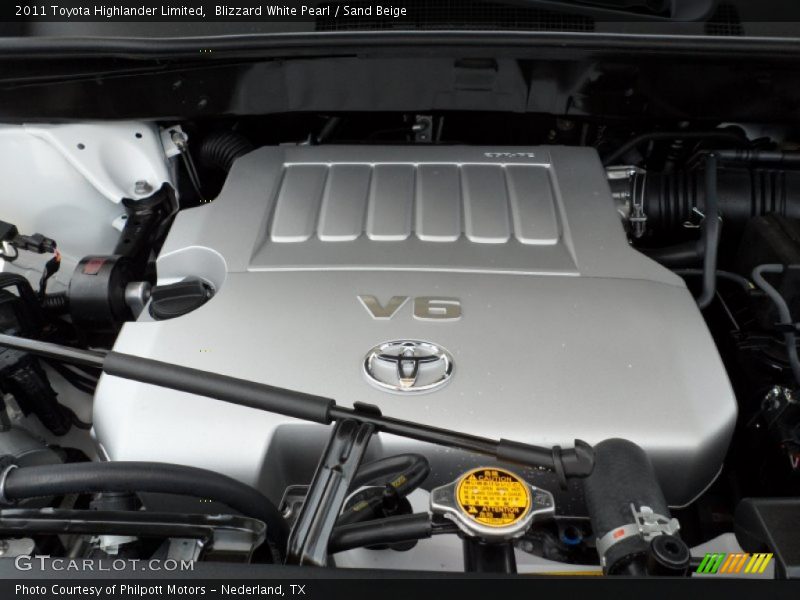 Blizzard White Pearl / Sand Beige 2011 Toyota Highlander Limited