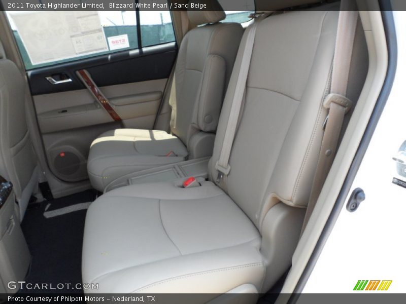 Blizzard White Pearl / Sand Beige 2011 Toyota Highlander Limited