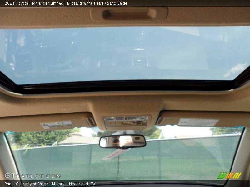 Blizzard White Pearl / Sand Beige 2011 Toyota Highlander Limited