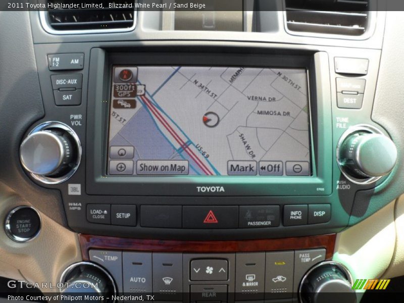 Blizzard White Pearl / Sand Beige 2011 Toyota Highlander Limited