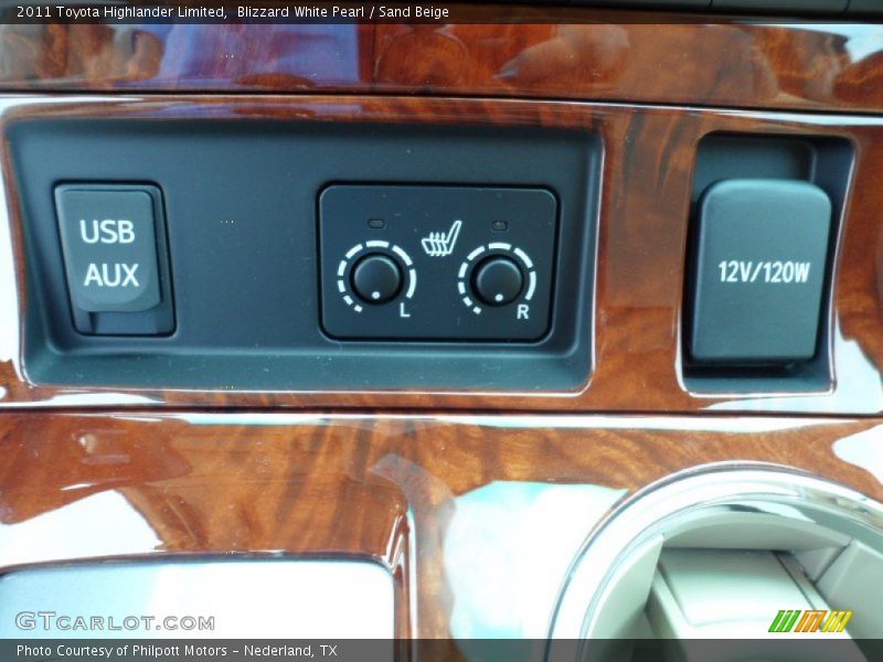 Blizzard White Pearl / Sand Beige 2011 Toyota Highlander Limited