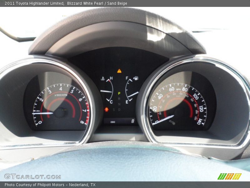 Blizzard White Pearl / Sand Beige 2011 Toyota Highlander Limited