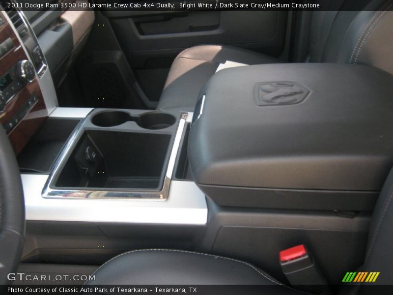 Bright White / Dark Slate Gray/Medium Graystone 2011 Dodge Ram 3500 HD Laramie Crew Cab 4x4 Dually