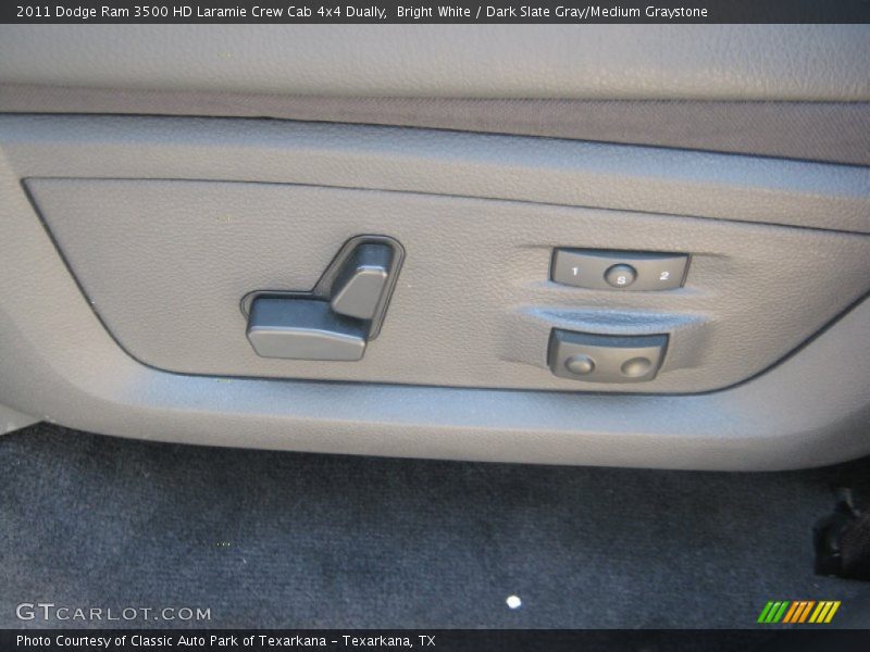Bright White / Dark Slate Gray/Medium Graystone 2011 Dodge Ram 3500 HD Laramie Crew Cab 4x4 Dually