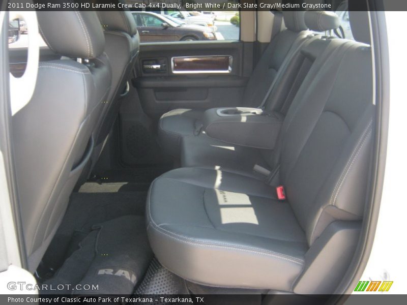 Bright White / Dark Slate Gray/Medium Graystone 2011 Dodge Ram 3500 HD Laramie Crew Cab 4x4 Dually