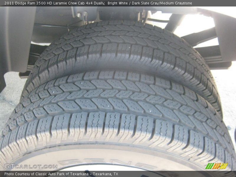 Bright White / Dark Slate Gray/Medium Graystone 2011 Dodge Ram 3500 HD Laramie Crew Cab 4x4 Dually