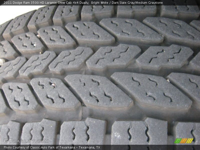 Bright White / Dark Slate Gray/Medium Graystone 2011 Dodge Ram 3500 HD Laramie Crew Cab 4x4 Dually