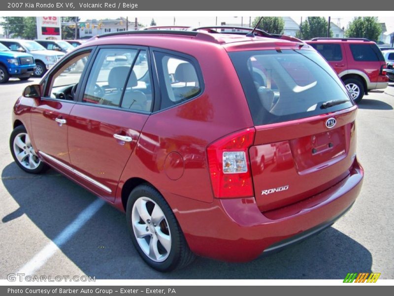 Volcanic Red / Beige 2007 Kia Rondo EX V6