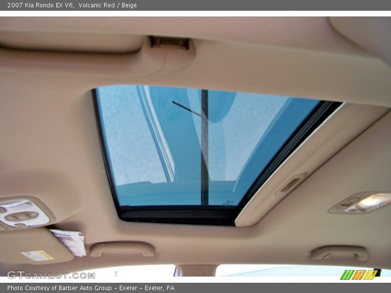 Volcanic Red / Beige 2007 Kia Rondo EX V6