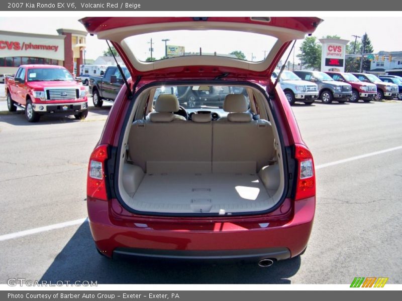 Volcanic Red / Beige 2007 Kia Rondo EX V6