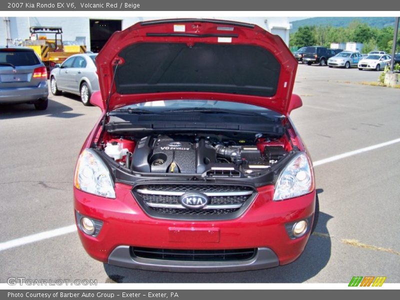 Volcanic Red / Beige 2007 Kia Rondo EX V6
