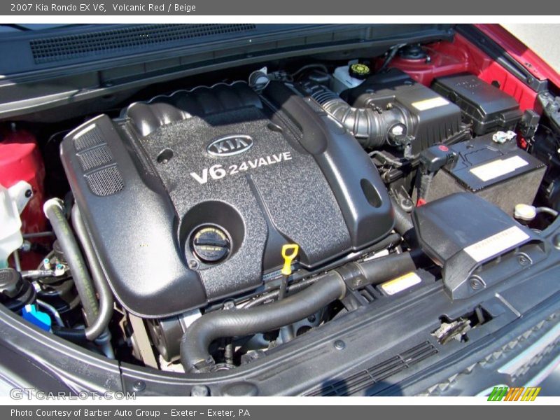 Volcanic Red / Beige 2007 Kia Rondo EX V6